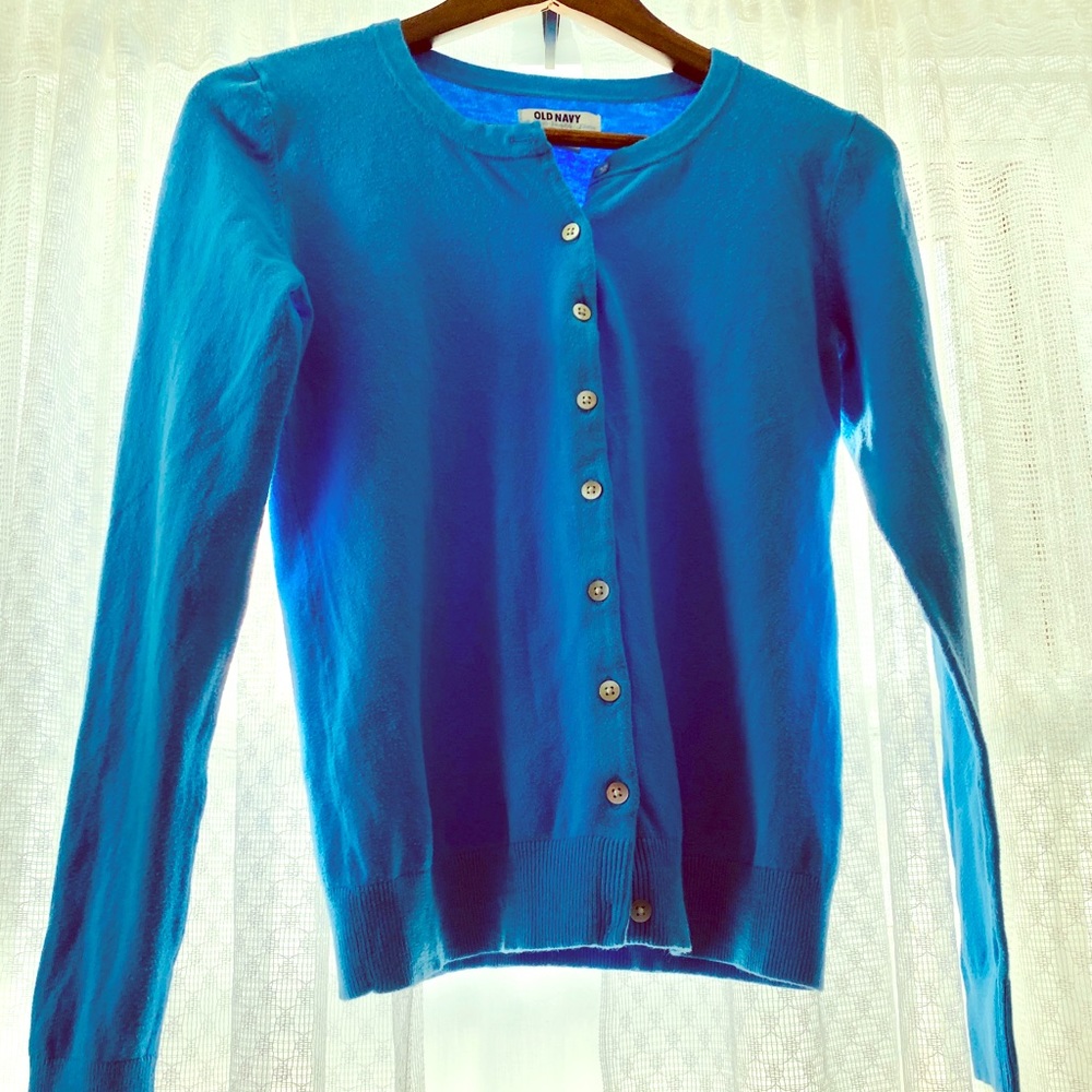 Old Navy blue cardigan